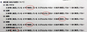 お得意様満足度調査